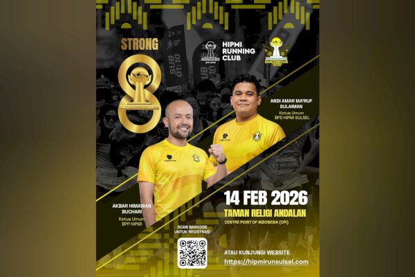 HIPMI Run Strong 8: Lari 8 Km, Satukan Semangat Astacita dan Ekonomi 8 Persen