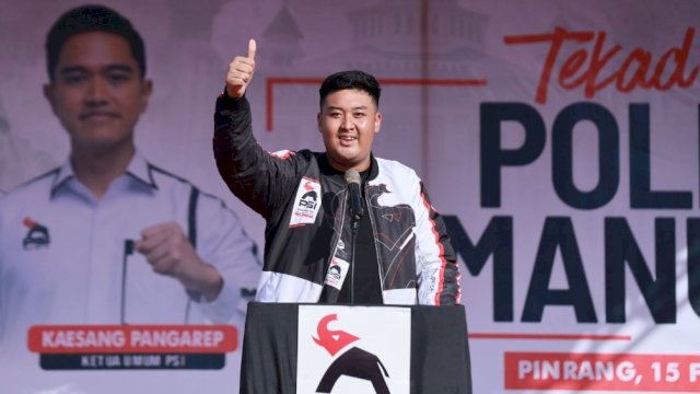 Ketua DPD PSI Pinrang, Andi Ichsan Aswad Putra Irwan.