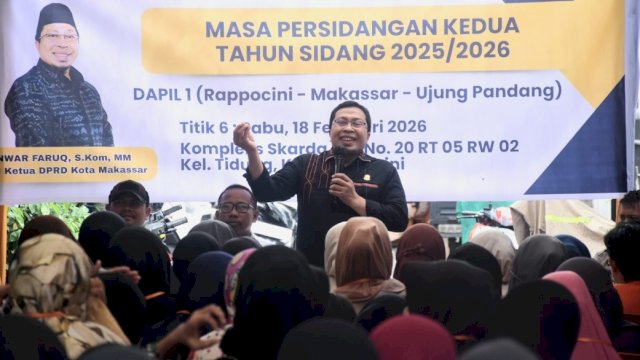 Wakil Ketua DPRD Makassar, Anwar Faruq.