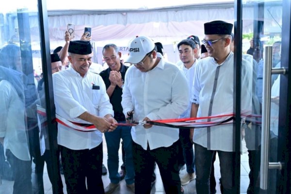Gandi Rusdi Resmikan Kantor Baru PSI Sulsel, Tebar Kepedulian Lewat Buka Puasa Bersama Anak Yatim