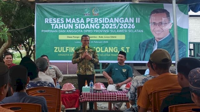 Sekretaris Komisi B DPRD Sulawesi Selatan, Zulfikar Limolang.
