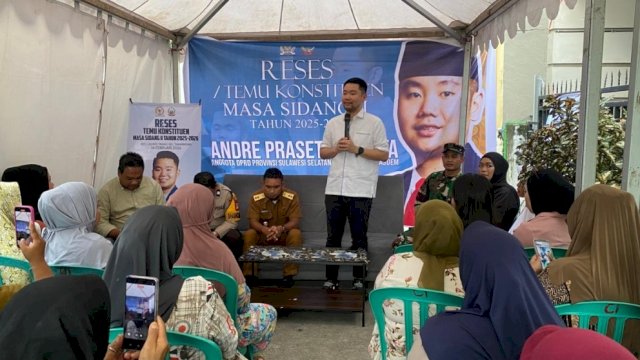 Ketua Komisi C DPRD Sulsel, Andre Prasetyo Tanta.