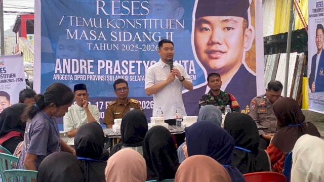 Ketua Komisi C DPRD Provinsi Sulawesi Selatan, Andre Prasetyo Tanta.