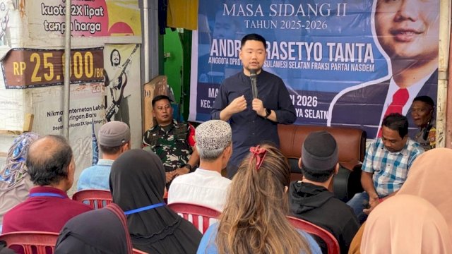 Ketua Komisi C DPRD Sulsel, Andre Prasetyo Tanta.