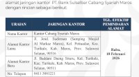 Mulai 18 Februari 2026, Bank Sulselbar Syariah Cabang Maros Resmi Pindah Alamat