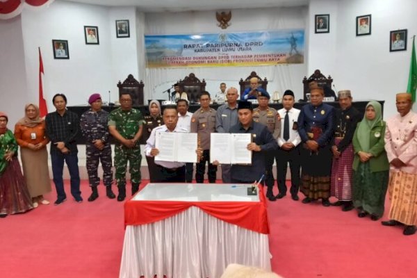 DPRD Luwu Utara Resmi Setujui Rekomendasi DOB Provinsi Luwu Raya