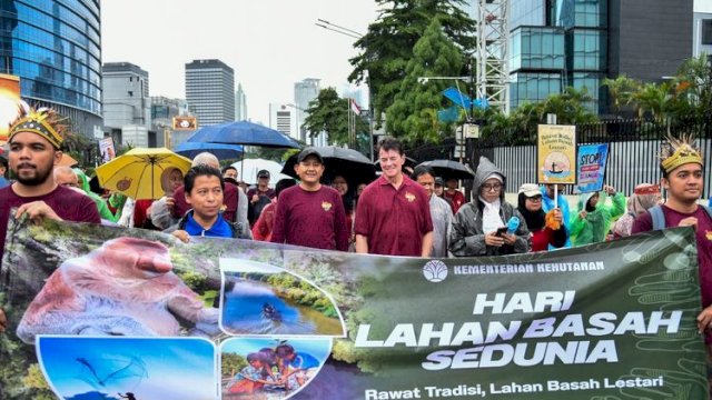 Peringati WWD 2026, Kementerian Kehutanan Ajak Masyarakat Rawat Lahan Basah di CFD Jakarta