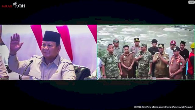 Gubernur Sulawesi Selatan, Andi Sudirman Sulaiman, menghadiri Launching 200 Titik Jembatan Gantung Aramco dan Belly sebagai Perintis Garuda se-Indonesia.