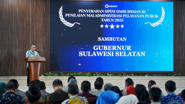 Ombudsman RI Serahkan Opini Maladministrasi 2025, Pemprov Sulsel Komitmen Perbaiki Layanan