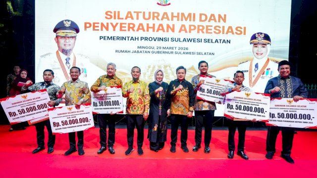Pemprov Sulsel Apresiasi Kepala Daerah Berprestasi dalam Silaturahmi Kebersamaan