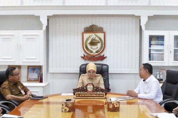 Wawali Makassar Terima Audiensi BPS, Bahas Persiapan Sensus Ekonomi 2026
