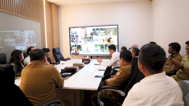 Wali Kota Makassar, Munafri Arifuddin menerima audiensi dari komunitas Trauma Kota terkait rencana kegiatan performance art.