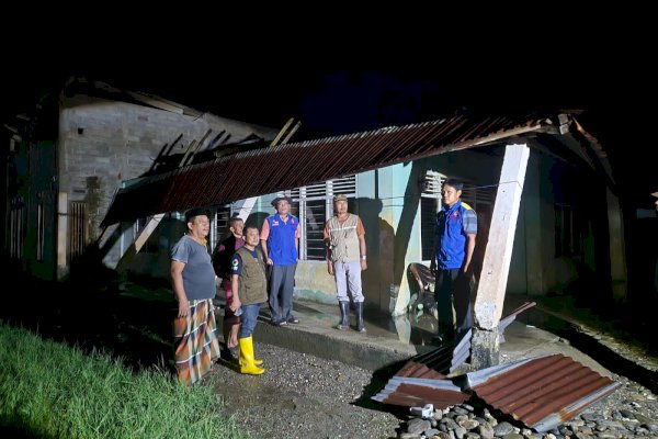 Puting Beliung Terjang Burau Pantai Lutim, 15 Rumah Warga Rusak