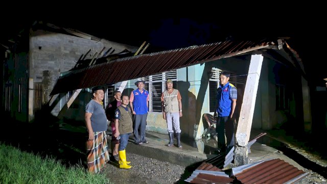 Puting Beliung Terjang Burau Pantai Lutim, 15 Rumah Warga Rusak