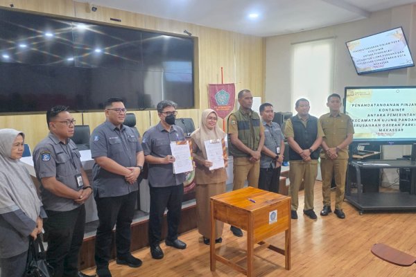 PD Parkir–Kecamatan Ujung Pandang Sepakat Manfaatkan Kontainer Makassar Recover Operasional Parkir