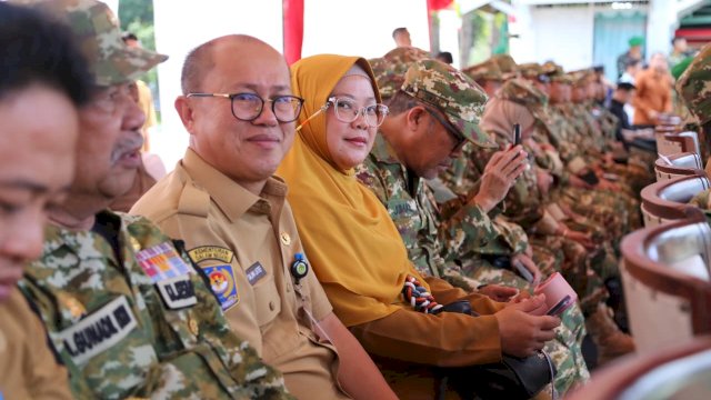 Perkuat Bela Negara, 8 ASN Lutim Ikuti Latsarmil Komcad di Gowa