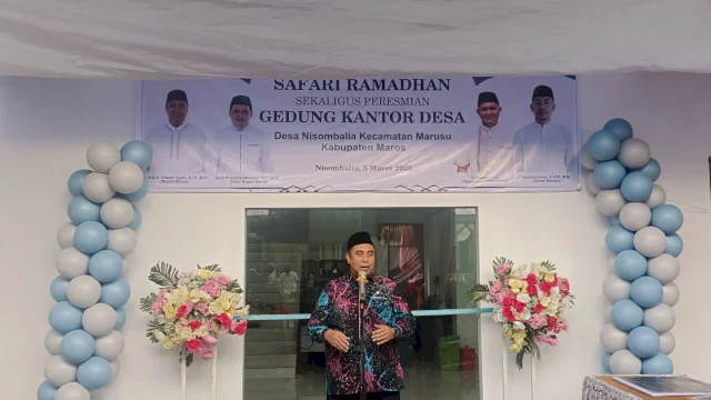 Perkuat Pelayanan Publik, Bupati Maros Chaidir Syam Resmikan Kantor Desa Nisombalia
