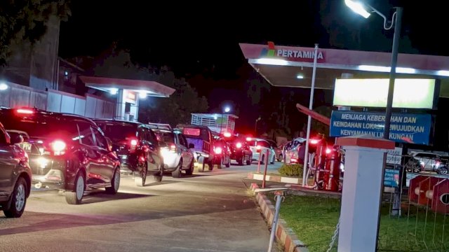 Ilustrasi kondisi di Salah Satu SPBU.(F-IST)