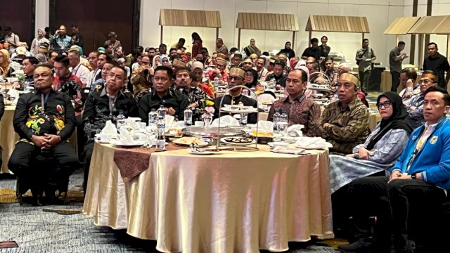 Pengurus KNPI Sulsel, Hasrul Kaharuddin, yang mewakili Ketua DPD I KNPI Sulsel Fadel Muhammad Tauphan Anshar, hadiri PSBM XXVI 2026.