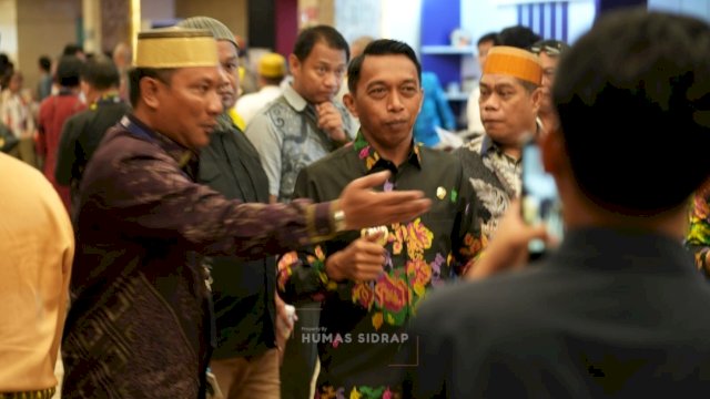 Bupati Sidrap, Syaharuddin Alrif saat menghadiri PSBM XXVI 2026 di Kota Makassar. (Dok. Humas Sidrap)
