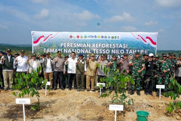 Menhut Raja Juli Luncurkan Reforestasi Taman Nasional Tesso Nilo, Tegaskan Komitmen Pemulihan Habitat Gajah Sumatera