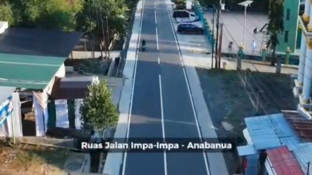 Ruas Jalan Impa-Impa - Anabanua sepanjang kurang lebih 16 kilometer.