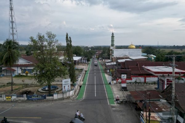 Pemprov Sulsel Tata Ruas Impa-Impa–Anabanua di Sidrap, Dilengkapi Jalur Sepeda