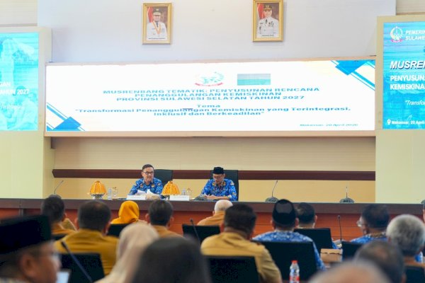Sekda Sulsel Buka Musrenbang Penanggulangan Kemiskinan 2027