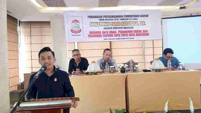 Pengawasan DPRD, Farid Rayendra Dorong Sistem Perizinan Lebih Efisien dan Akuntabel