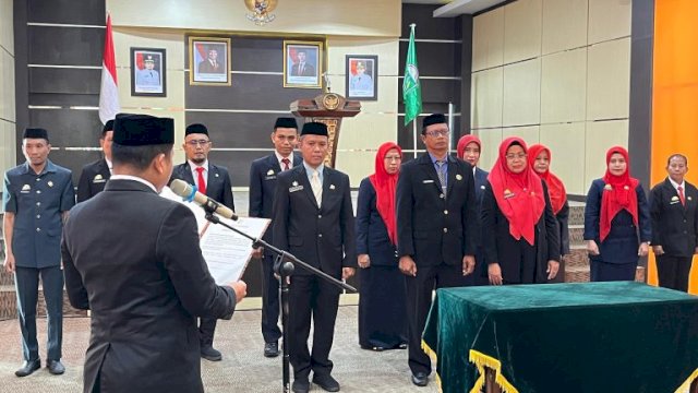 Wali Kota Parepare Segarkan Organisasi, Belasan Pejabat Dilantik