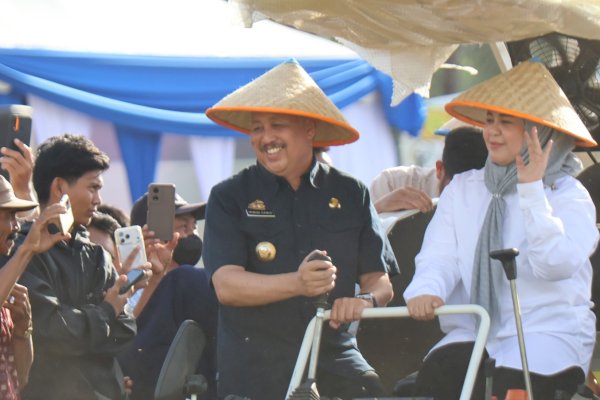 Hadiri Panen Raya, Irwan Hamid dan Fatmawati Rusdi Dorong Kesejahteraan Petani Pinrang