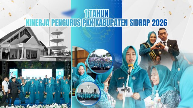 Ketua TP PKK Sidrap, Ny. Hj. Haslindah Syaharuddin.