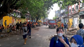 Bongkar Mandiri Lapak di Kawasan SMKN 4 Bontoala, Pemkot Makassar Siapkan KUR untuk PKL Terdampak