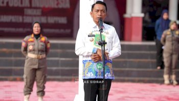 Bupati Sidrap Lepas Kontingen HUT Satpol PP, Tekankan Karakter yang Disegani dan Disenangi