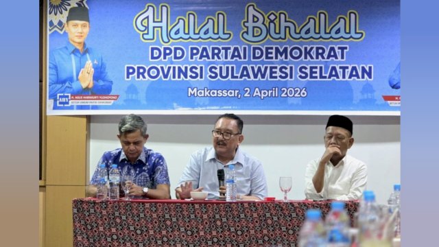 Halal Bihalal Partai Deomkrat Sulsel.