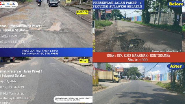 Beberapa ruas jalan yang telah dikerjakan melalui program Multiyears
