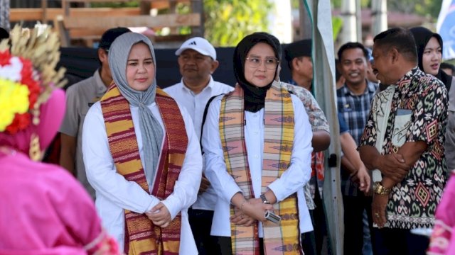 Ketua Komisi B DPRD Sulsel, Andi Azizah Irma, hadir mendampingi Wakil Gubernur Sulsel Fatmawati Rusdi, saat kunjungan di Kabupaten Pinrang.