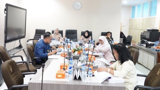 Komisi E DPRD Sulsel rapat kerja bersama BPBD Sulsel.