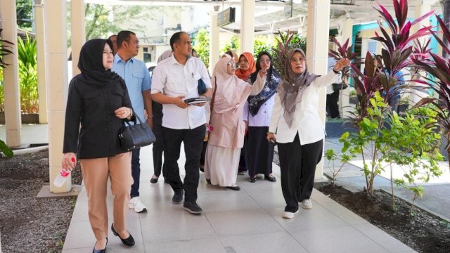 Pimpinan dan anggota Komisi E DPRD Sulsel, saat kunjungi RSUD Haji Makassar.