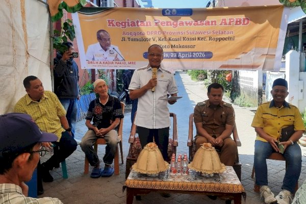 Kadir Halid Turun ke Kassi-Kassi, Dorong Masyarakat Awasi Proyek Jalan Hertasning
