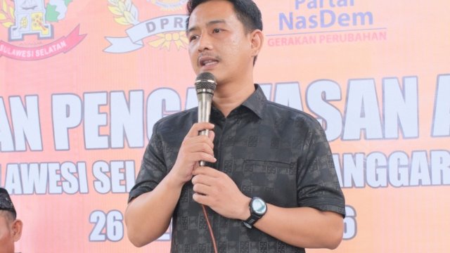 Anggota DPRD Sulsel dari Fraksi NasDem, Andi Aan Nugraha.