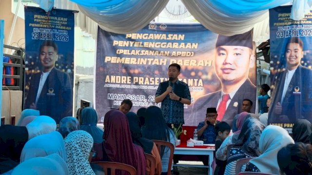 Ketua Komisi C DPRD Sulawesi Selatan dari Fraksi NasDem, Andre Prasetyo Tanta.