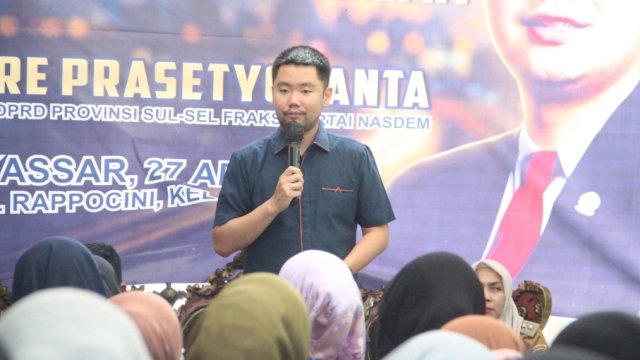 DPRD Provinsi Sulawesi Selatan dari Fraksi NasDem, Andre Prasetyo Tanta.