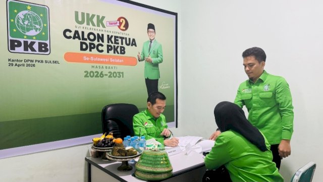 UKK Calon Ketua DPC PKB Kabupaten/Kota se-Sulsel oleh DPP PKB.