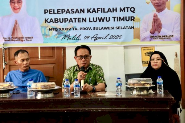 Sekda Ramadhan Resmi Lepas Kafilah Lutim, Optimis Tampil Maksimal di MTQ Sulsel Maros