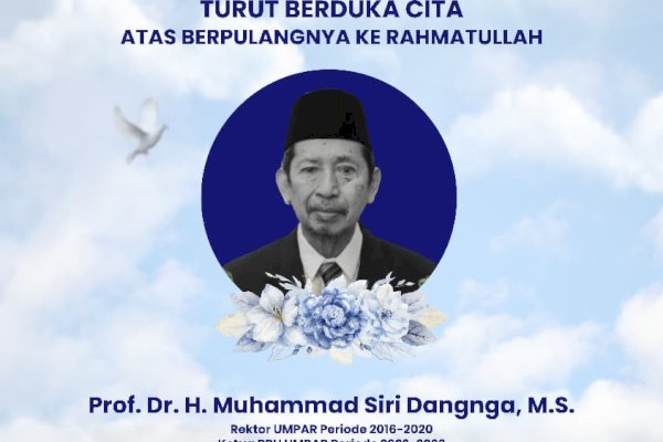 Guru Besar Umpar Wafat, Wali Kota Tasming Hamid Sampaikan Duka Mendalam