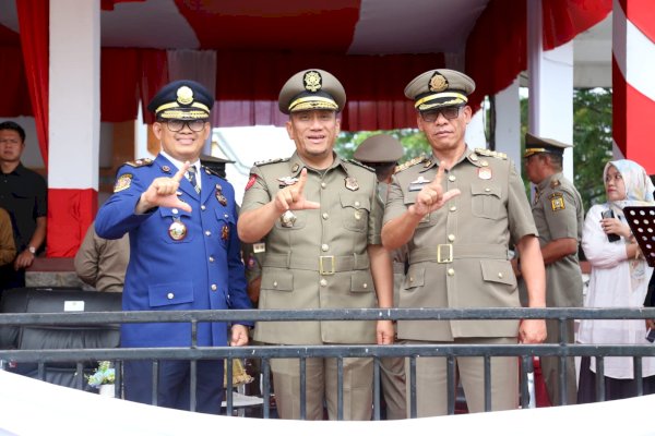 Bupati Ibas Hadiri HUT Damkar, Satpol PP-Satlinmas, Lutim Raih Apresiasi dari Gubernur