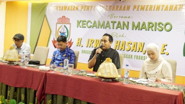 Anggota DPRD Makassar Irwan Hasan Minta Layanan Publik di Mariso Lebih Cepat dan Terbuka