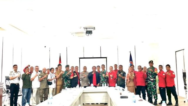 Rapat Koordinasi Pengamanan Batas Negara dari ancaman Kebakaran Hutan dan Lahan (Karhutla) di Pos Lintas Batas Negara (PLBN) Entikong.