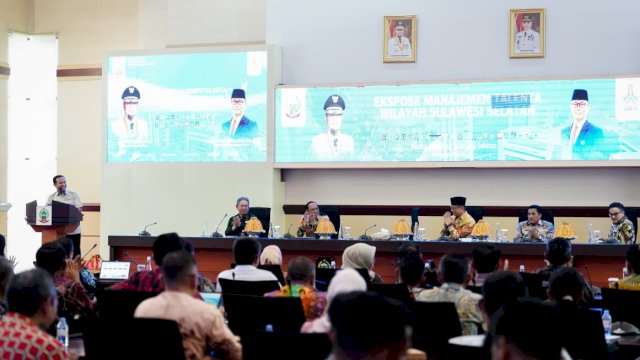 Ekspose Manajemen Talenta Instansi Pemerintah Wilayah Sulawesi Selatan yang digelar oleh Badan Kepegawaian Negara (BKN) RI di Kantor Gubernur Sulsel.